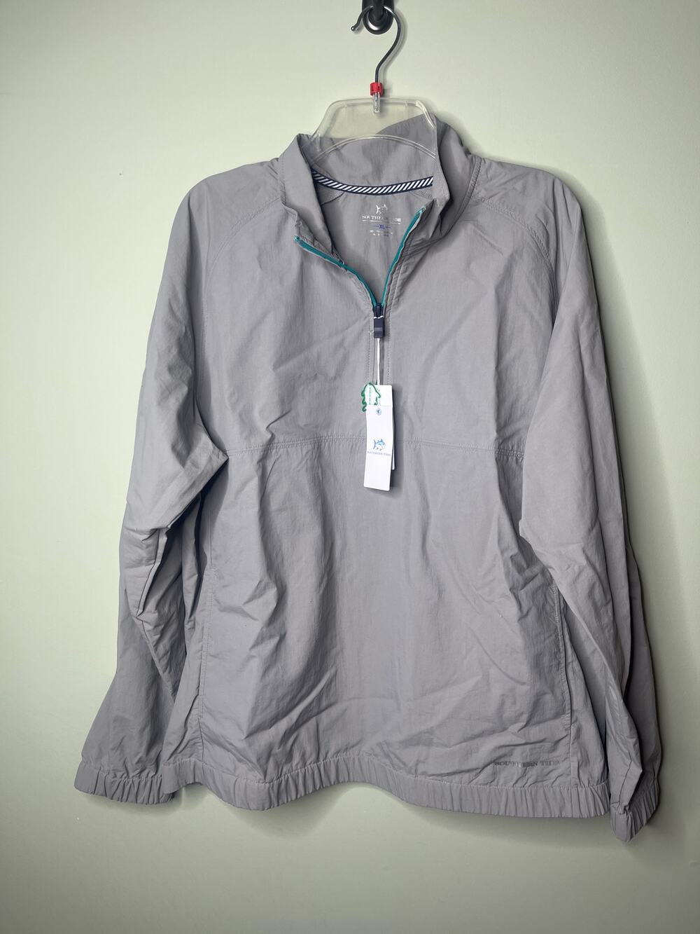 Southern Tide Gray Quarter Zip Shoreline Performance Pullover XL